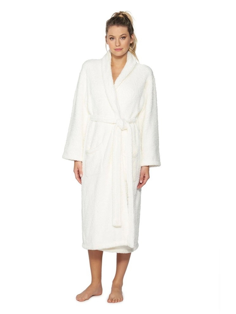 BAREFOOT DREAMS CozyChic Unisex Robe Pearl NWT - Size 2